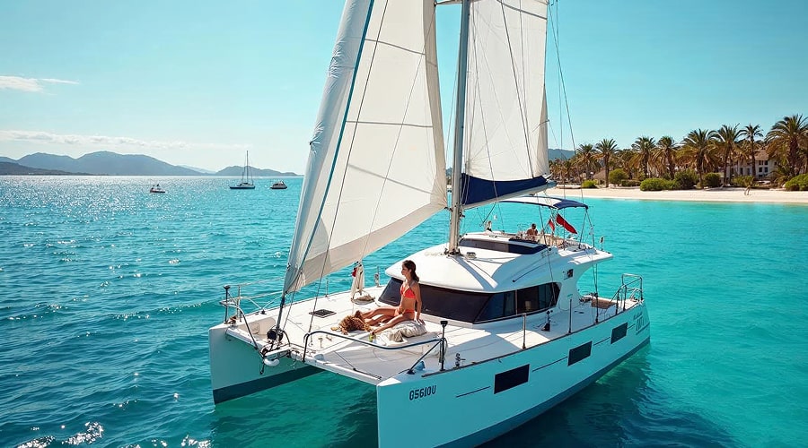 Polinesia dal mare: un viaggio romantico in catamarano